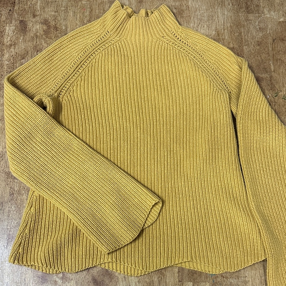 Cynthia Rowley Yellow Turtleneck Sweater